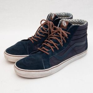 Vans Sk8 Hi Blue Suede & Canvas Size 13